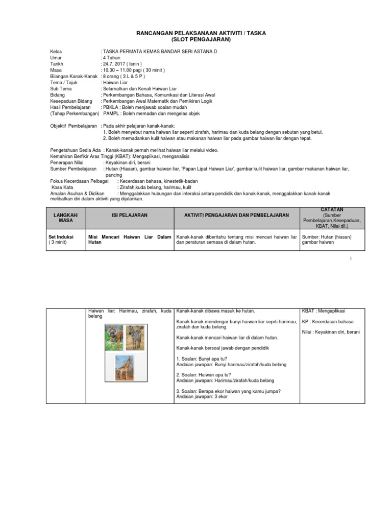 Rpa Perkembangan Bahasa Kanak Kanak Englshjw