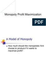 Profit Maximizing Monopoly