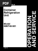 Container Refrigeration Unit: Model 69NT40-501