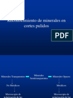 Reconocimiento de Minerales en Cortes Pulidos