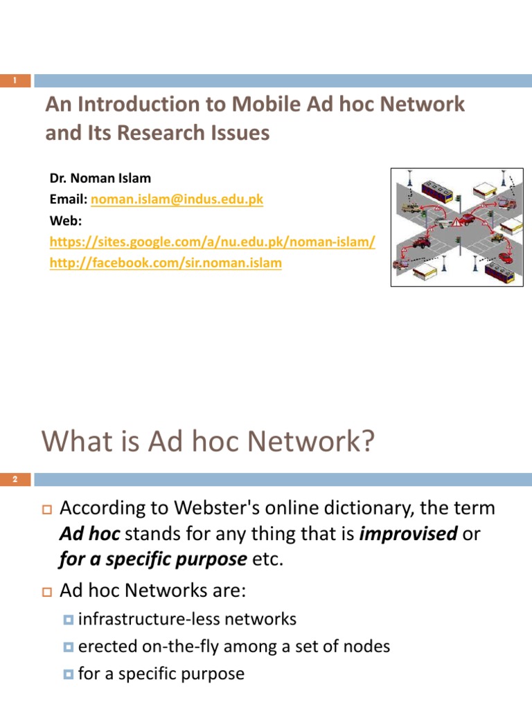 Ad Hoc Networks - Introduction | PDF | Wireless Ad Hoc Network | Routing