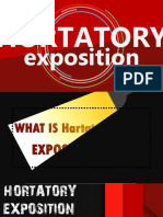 Exposition: Hortatory