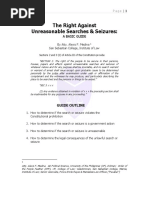 Unreasonable Searches & Seizures Guide | PDF | Search And Seizure ...