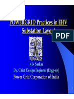 POWERGRID Practices in EHV Substation Layout Kksarkar PDF