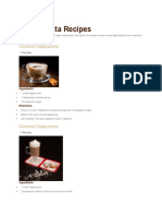 Cafe Barista Recipes