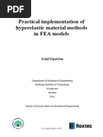 Practical Implementation of Hyperelastic Material Methods in FEA Models