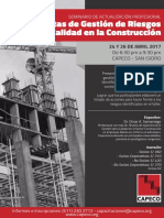Flyer - Seminario Herramientas de Gesti+¦n de Riesgos de Calidad en la Construcci+¦n