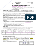 Eel 3744C: Microprocessor Applications: Syllabus