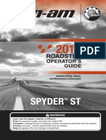 2013 Spyder ST Owners Manual