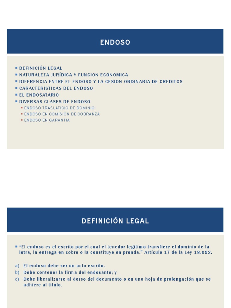 Endoso | Pagaré | Información del gobierno