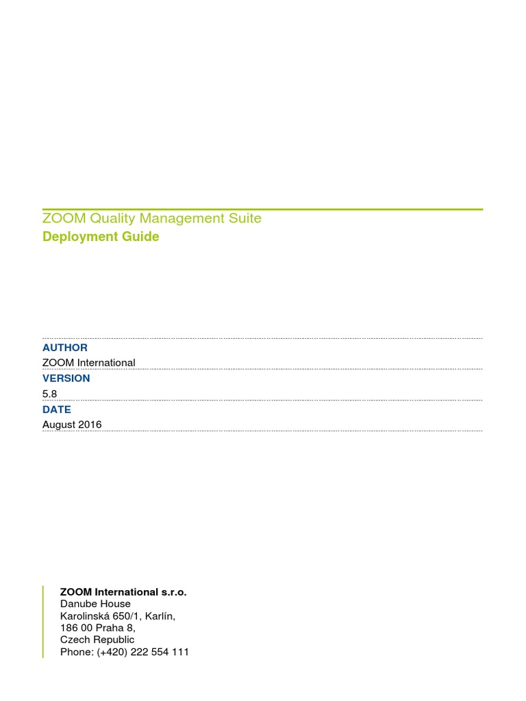 Deployment Guide 5 8 1.0 English | PDF | Session Initiation Protocol ...