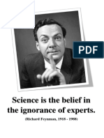 Science Is The Belief in The Ignorance of Experts