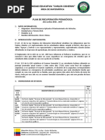 Cronograma Remedial Mecanizado