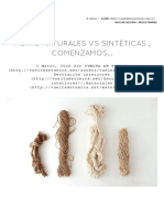 Fibras Naturales Vs Fibras Sinteticas