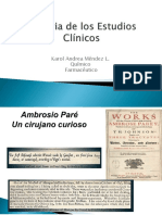 Desarrollo Historico de Los Ensayos Clinicos