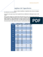 Reemplazo de Capacitores