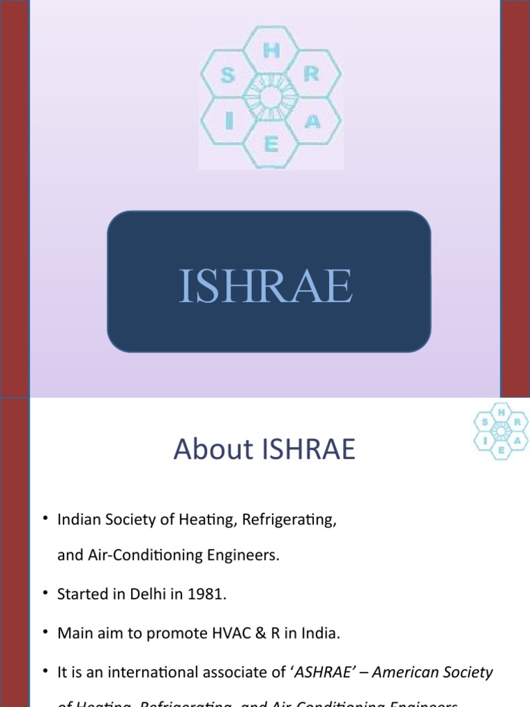 ISHRAE: Advancing HVAC&R in India | PDF