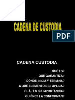 Cadena de Custodia