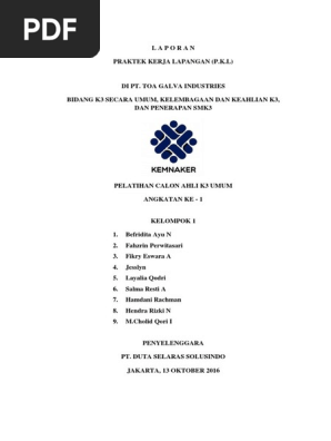 Surat Lamaran Kerja PT Toa Coating Indonesia PDF