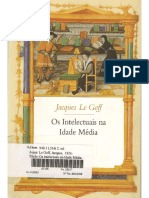 LE GOFF, Jacques. Os Intelectuais Na Idade Média PDF