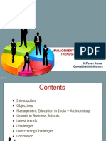 Management Education in India Trends & Challenges: K.Pavan Kumar Gowrabhathini Jitendra