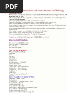 Student Profile