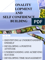 PERSONALITY DEVELOPMENT AND SELF CONFIDENCE BUILDING