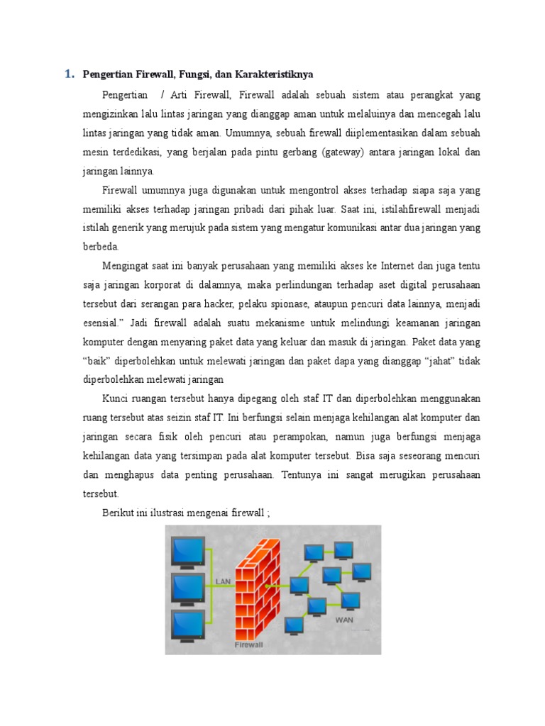Gambar Ilustrasi Firewall Iluszi Gambar Ilustrasi Firewall Iluszi