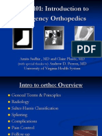Bones 101: Introduction To Emergency Orthopedics