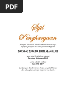 Sijil Penghargaan Ajk Pibg