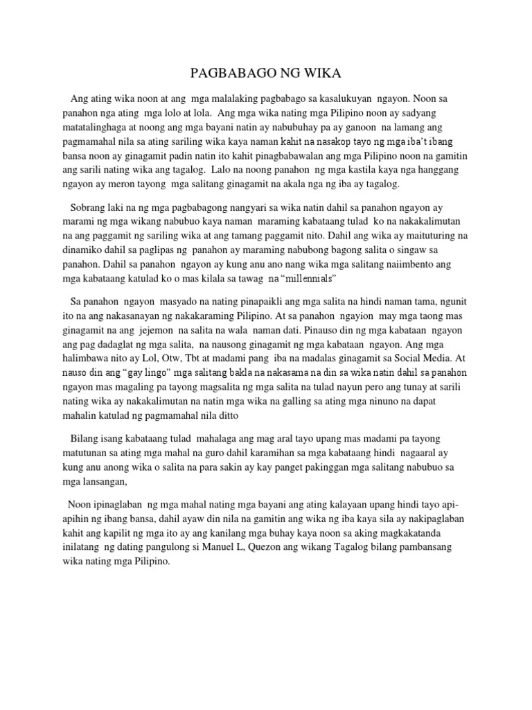 Pagbabago ng sarili essay 04 image