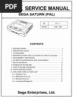 Sega Service Manual - Sega Saturn (PAL) - 013-1 - June 1995