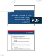 Ansi Z359 Standards: A Fall Protection Guidebook: Quiz Cards
