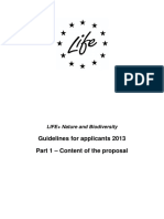 09 LIFE+ 2013 Nature Biodiversity - Application Guide - Part 1