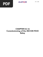 Chapter 8.2-A Commissioning of The Micom P220 Relay