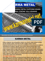 Metal Platform Izgara Olculeri Secenekleri Cesitleri Imalati Yurume Yolu Izgarasi Galvanizli izgara-KARMA METAL