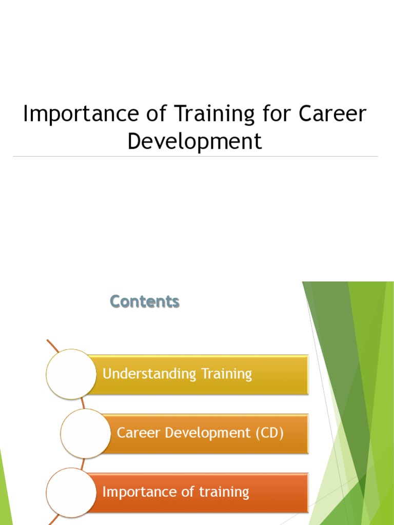 Training's Role in Career Growth | PDF