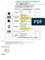 LED street light system spec