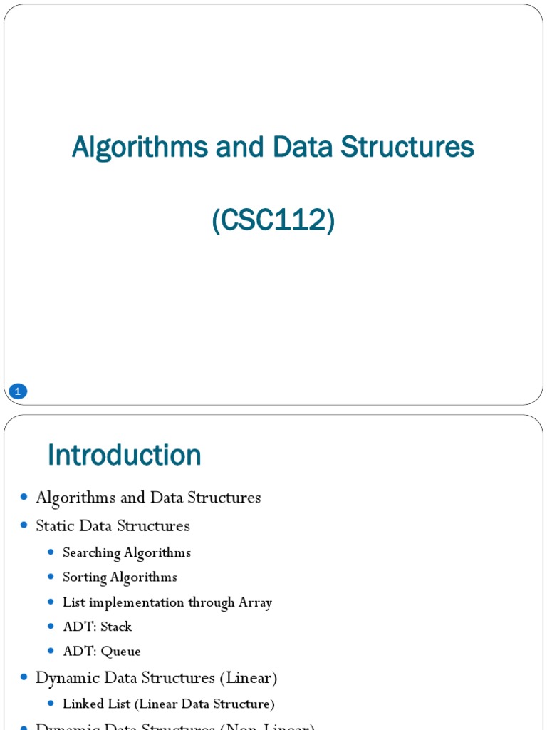Introduction to Data Structures Overview | PDF | Queue (Abstract Data ...