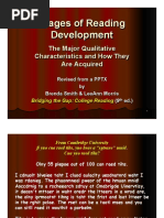 Stages of Reading Development: The Major Qualitative Characteristics and How They Are Acquired