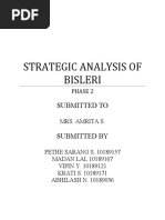 Download STRATEGIC ANALYSIS OF BISLERI PART 2 by sarangpethe SN35515974 doc pdf