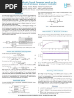 Stochastic Speed Governor based on the Generalized Minimum Variance Controller