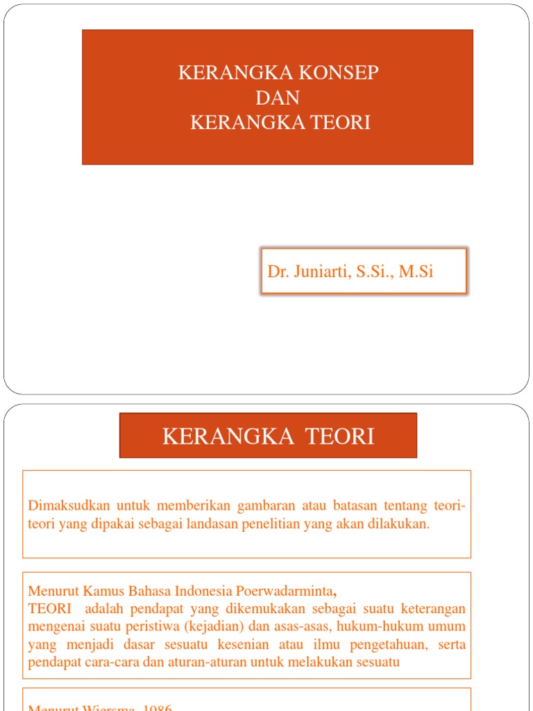 Kerangka Teori Dan Kerangka Konsep | PDF