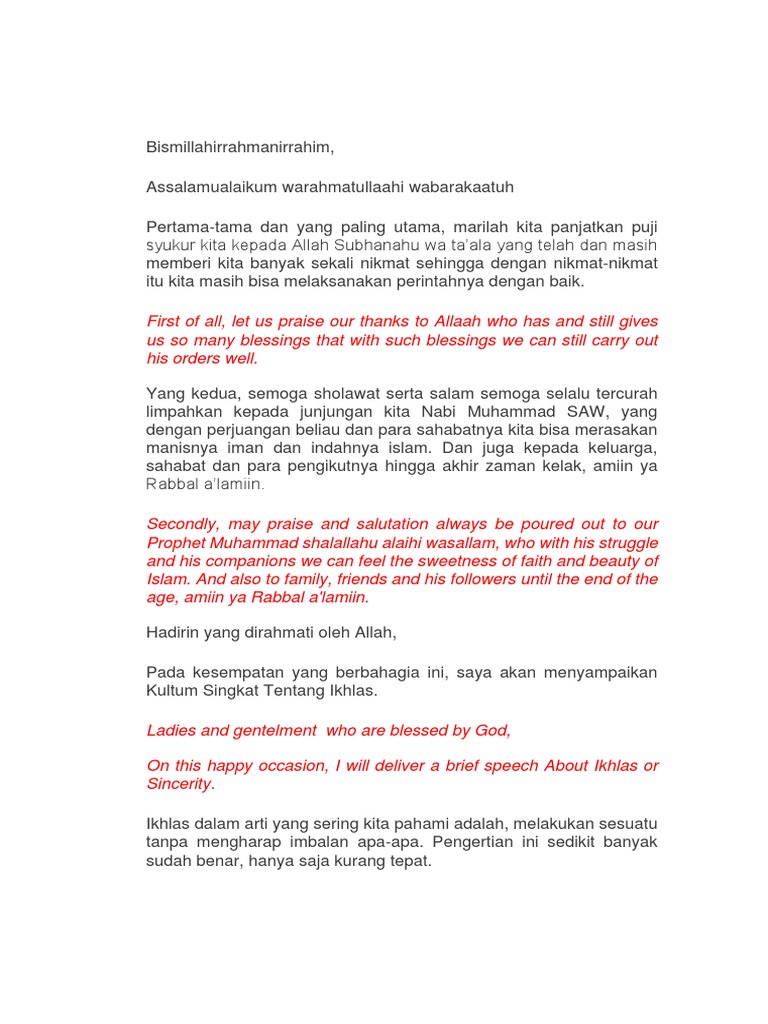 Ceramah Tentang Ikhlas 2 Bahasa Pdf