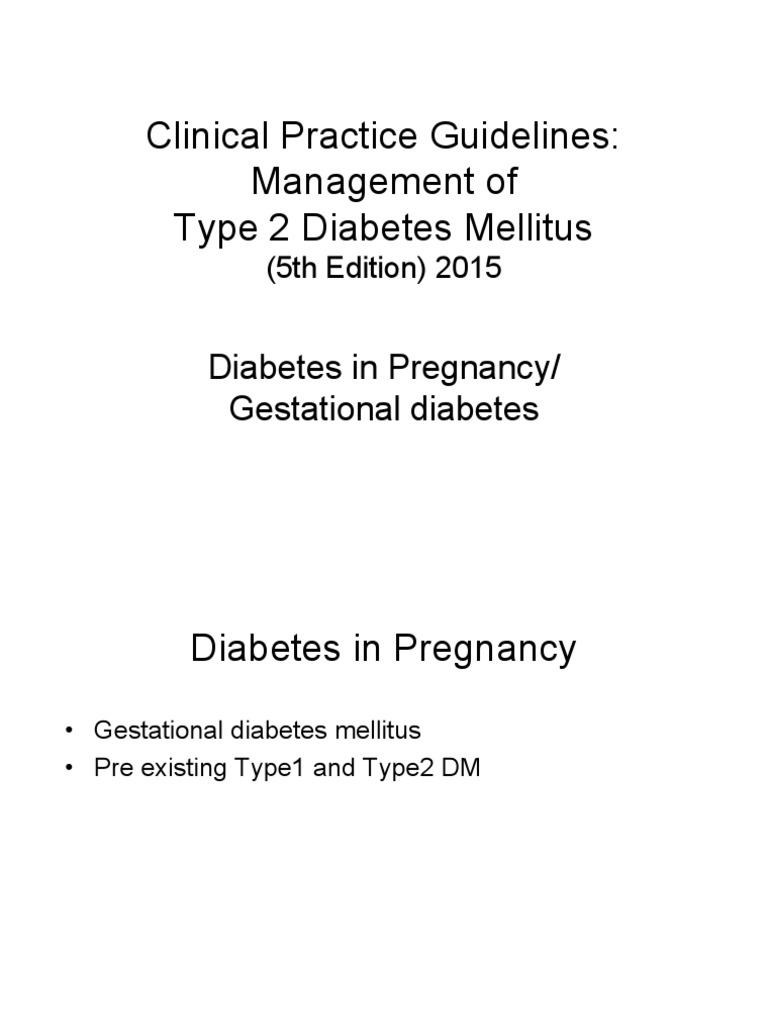 Type 2 Diabetes Management in Pregnancy | PDF | Gestational Diabetes ...