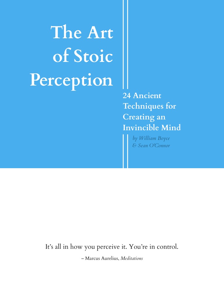 Art of Stoic Perception PDF | PDF | Stoicism | Epictetus