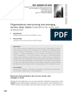 Organisational Restructuring and Emerging Service Value Chains: Implications For Work and Employment