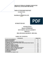 Financial Research on Cement Industry