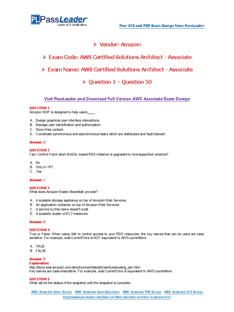 AWS-Solutions-Architect-Associate Vorbereitungsfragen | Maxtic
