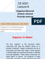 Lecture 8 Organic Arsenic Fluoride Removal